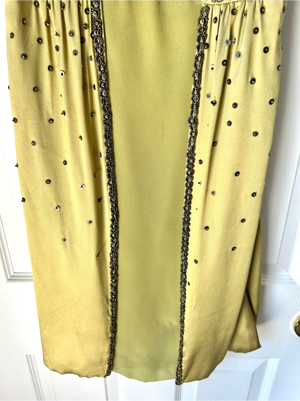 Sue Wong Nocturne Beaded Olive Mini Dress - Picture 4 of 9
